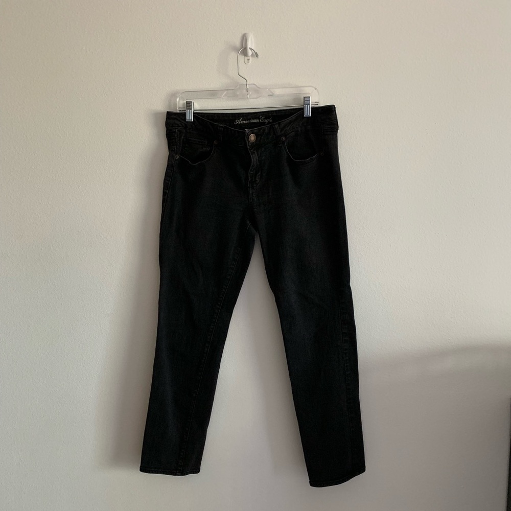 American Eagle AEO Black Skinny Jeans SHORT